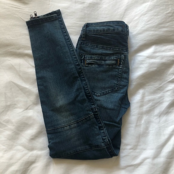 Free People Moto Skinny Jeans - Picture 2 of 3